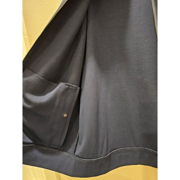 Ted Baker Men's Navy Blue Zip Front Jacket Size 5 - Picture 7 of 10